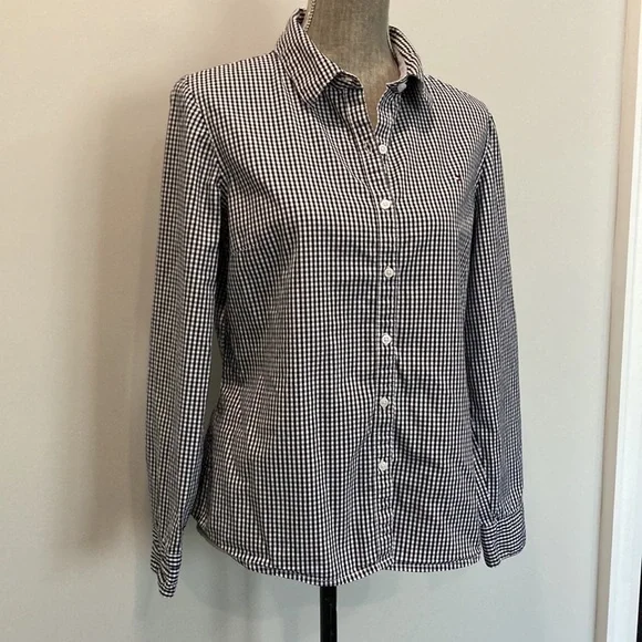 TOMMY Hilfiger Black Plaid  Button Down Shirt Large​​​ - Picture 4 of 13